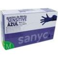 Packung mit 100 Nitril-Handschuhen s/p nitrile sensitive t-m p-100 exam sanicen