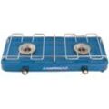 Base Camp Campingkocher - 2-flammiger Camping-Gaskocher - 2x 1600 Watt - blau - Campingaz