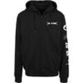 Sweatjacke MERCHCODE "Merchcode Herren Linkin Park Anniversary Logo Zip Hoody", Herren, Gr. L, schwarz, 95% Baumwolle, 5% Elasthan, unifarben, Langarm, Sweatjacken Hoodie Sweatshirt