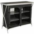 CampFeuer Campingschrank, 110 cm x 47 cm x 90 cm, Campingküche Alu Faltschrank, Camping Möbel