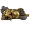 Buddha -Figurenfiguren Abbildung Ganesha Liegen goldener Buddhas 14x41x18cm 30076 - Signes Grimalt