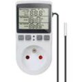 Aougo - Steckdosenthermostat, digitaler Temperaturregler, Heizung, Kühlung mit Sonde, LCD-Steckdosen-Temperaturregler, Timer für Aquarium, Inkubator,