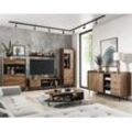 Wohnwand mit Couchtisch und Sideboard in Eiche Nb. VAREDO-132 im angesagten Vintage Design