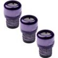 Filterset 3x Staubsaugerfilter Ersatz für Dyson 97001302, 970013-02 Filter für Staubsauger - Schmutzfilter, Filtereinheit - Vhbw