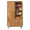 Highboard "Parquetta" - Holzart: Kernbuche