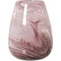 Vase Glass Pink Terre ° 16x22 cm für alle Stile, um dem Haus eine Berührung für alle Stile zu verleihen, um dem Haus eine Note zu verleihen