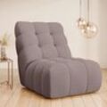 Sessel "AURELIAN, Love Seat XXL, Lese-Sessel, Big-Sessel", braun, B:88,5cm H:95,5cm T:130cm, 100% Polyester, GUIDO MARIA KRETSCHMER HOME & LIVING, Sessel, Polstersessel Einzelsessel, mit Wellenunterfederung, Velours, Struktur fein, Struktur grob