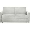 Schlafsofa PLACES OF STYLE "Goldpoint 162 cm, Dauerschläfer, Liegefläche 120/200cm", grau (hellgrau), B:162cm H:85cm T:100cm, Struktur weich: (100% Polyester), Luxus-Microfaser weich: (100% Polyester), Sofas, 2-Sitzer mit Bettfunktion, Bonell-Federkernmatratze