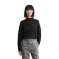 Strickpullover MARC O'POLO DENIM Gr. S, schwarz, Damen, Strick, Obermaterial: 72% Schurwolle, 26% Polyamid, 2% Elasthan, Pullover