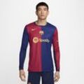 FC Barcelona 2024/25 Stadium Home Replika-Longsleeve-Fußballtrikot mit Nike Dri-FIT-Technologie (Herren) - Blau