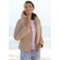 ELBSAND Steppjacke beige Gr. M (38) für Damen. Ohne Ausschnitt und Badge. Körpernah