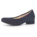 Pumps GABOR "ATHEN" Gr. 39, blau (dunkelblau) Damen Schuhe Abendschuh, Festtagsschuh, Blockabsatz, in Komfortweite G (=weit)