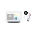 Google Nest Hub (2. Generation) + tink Basics Smart Bulb E27 2er-Set