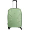 Hartschalen-Trolley IMPACKT "IP1, verschiedene Größen und Farben" Gr. B/H/T: 51cm x 76cm x 31cm 106 l, grün (spring grün) Koffer Hartschalen-Koffer vegan Reisegepäck USB-Port TSA Zahlenschloss