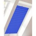 Dachfensterplissee SUNLINES "Young Style Crush", blau (blau, weiß), B:97,3cm H:121,5cm, Obermaterial: 100% Polyester, Plissees, mit Führungsschienen