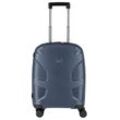 Hartschalen-Trolley IMPACKT "IP1, verschiedene Größen und Farben" Gr. B/H/T: 40cm x 55cm x 20cm 38 l, blau (glacier blau) Koffer Hartschalen-Koffer vegan Reisegepäck USB-Port TSA Zahlenschloss