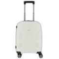 Hartschalen-Trolley IMPACKT "IP1, verschiedene Größen und Farben" Gr. B/H/T: 40cm x 55cm x 20cm 38 l, weiß (polar weiß) Koffer Hartschalen-Koffer vegan Reisegepäck USB-Port TSA Zahlenschloss