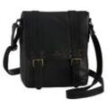 Umhängetasche MUSTANG "Gonesse" Gr. B/H/T: 23cm x 29cm x 9cm, schwarz, Damen, Leder, Taschen, Handtasche, Citybag, Tragetasche