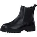 Chelseaboots MARCO TOZZI Gr. 40, schwarz Damen Schuhe Boots, Stiefelette, Chunky Boots mit modischer Lyralochung