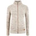 Strickjacke OXMO "Strickjacke OXPhenix" Gr. M, beige (dune), Damen, Obermaterial: 100% Baumwolle CO., Strickjacken