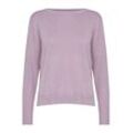 Strickpullover PULZ JEANS "Strickpullover PZSara" Gr. L, lila (lavender frost) Damen Pullover