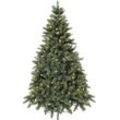 Künstlicher Weihnachtsbaum CREATIV GREEN "Weihnachtsdeko, künstlicher Christbaum, Tannenbaum", grün, H:120cm Ø:80cm, Kunststoff, Weihnachtsbäume, Kunstweihnachtsbäume, incl. integrierter Lichterkette, 150 LEDs