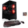 CSL Gaming-PC "Levita V26120" Computer Gr. Microsoft Windows 11 Home (64 Bit), 16 GB RAM 1000 GB SSD, schwarz