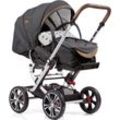 Kombi-Kinderwagen GESSLEIN "F10 Air+, eloxiert/tabak, anthrazit/Sterne grau" grau (eloxiert, tabak, anthrazit mit sternen grau) Baby Kinderwagen Tragetasche C1 Lift; zum Teil aus recyceltem Material