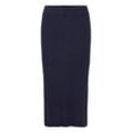 Bleistiftrock PULZ JEANS "Bleistiftrock PZSARA Pencil Skirt" Gr. L, blau (schwarz sapphire), Damen, Obermaterial: 80% Viskose LENZING ECOVERO CV LenzEcov. 20% Polyester PES., Röcke