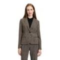 Kurzblazer BETTY BARCLAY "Betty Barclay Kurzblazer langarm" Gr. 36, schwarz (schwarz, beige), Damen, Obermaterial: 90% Polyester, 10% Elasthan., Blazer, Material