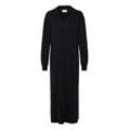 Strickkleid PULZ JEANS "Strickkleid PZSARA Dress" Gr. M, schwarz (schwarz beauty), Damen, Obermaterial: 80% Viskose CV. 20% Polyester PES., Kleider