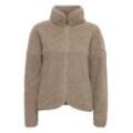 Plüschjacke OXMO "Plºschjacke OXTonje" Gr. L, beige (dune) Damen Jacken