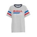 T-Shirt BALL "T-Shirt BASILVIO TSHIRT" Gr. M, grau (medium melange) Damen Shirts