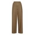 Stoffhose B.YOUNG "Stoffhose BYRizetta", Damen, Gr. M, N-Gr, braun (toasted coconut mix), Obermaterial: 73% Polyester PES. 23% Viskose LENZING ECOVERO CV LenzEcov. 4% Elasthan EL., casual, regular fit lang, Hosen