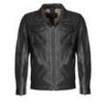 Bikerjacke JCC "31020345" Gr. 52, schwarz, Herren, Obermaterial 100% Lammleder; Futter: 100% Baumwolle; Ärmelfutter: 100% Polyester, Jacken