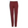 Stoffhose PULZ JEANS "Stoffhose PZBindy", Damen, Gr. 34, N-Gr, lila (tawny port), Web, Obermaterial: 52% Baumwolle CO. 45% Polyester PES. 3% Elasthan EL., casual, regular fit lang, Hosen