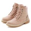 Winterboots LASCANA Gr. 36, rosa (rose) Damen Schuhe mit kuscheligem Warmfutter, Snow Boots, Winterstiefel, Stiefelette