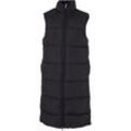 Steppweste URBAN CLASSICS "Urban Classics Damen Ladies Long Puffer Vest" Gr. L, schwarz, Damen, 100% Polyester, Westen