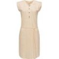 Sommerkleid RAGWEAR "Zofka", Damen, Gr. L (40), Normalgrößen, beige, Obermaterial: 50% Lyocell, 50% Baumwolle, feminin, figurumspielend knielang, Rundhals, Kurzarm Ärmel ohne Ärmelschlitz normaler Saum, Kleider, Nachhaltiges Jersey Kleid mit sommerlichem Print