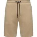 Shorts RAGWEAR "Satom Shorts", Herren, Gr. L (52), Normalgrößen, beige (sand), Material: 47% Modal, 47% Polyester, 6% Elasthan, sportlich, gerade knieumspielend, Hosen, Modische kurze Herren Jogginghose