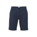 Chinoshorts SOLID "Chinoshorts SDFrederic", Herren, Gr. L, N-Gr, blau (ombre blu), Obermaterial: 62% Polyester PES. 33% Viskose LENZING ECOVERO CV LenzEcov. 5% Elasthan EL., casual, slim fit kniefrei, Hosen