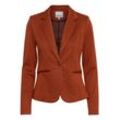 Jackenblazer ICHI "Jackenblazer IHKate", Damen, Gr. M, orange (rooibos tea), Obermaterial: 70% Polyester PES. 28% Viskose LENZING ECOVERO CV LenzEcov. 2% Elasthan EL., casual, normal, Blazer