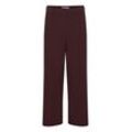 Stoffhose B.YOUNG "Stoffhose BYDANTA WIDE LEG PANTS 2 CROPPED" Gr. 36, N-Gr, braun (hot chocolate melange) Damen Hosen