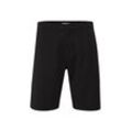 Chinoshorts SOLID "Chinoshorts SDFrederic", Herren, Gr. L, N-Gr, schwarz, Obermaterial: 62% Polyester PES. 33% Viskose LENZING ECOVERO CV LenzEcov. 5% Elasthan EL., casual, slim fit kniefrei, Hosen