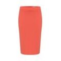 Bleistiftrock ICHI "Bleistiftrock IHKate", Damen, Gr. M, rot (hot coral), Obermaterial: 74% Polyester Pol. recyc.. 22% Viskose LENZINGu00bf ECOVEROu00bf CV LenzEcov. 4% Elasthan EL., casual, slim fit kniebedeckend, Röcke