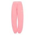 Jogginghose THEJOGGCONCEPT "Jogginghose JCRUBI JOGGING PANTS" Gr. L, N-Gr, orange (calypso coral), Damen, Web, Obermaterial: 100% Baumwolle CO., Hosen