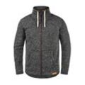 Fleecejacke SOLID "Fleecejacke SDLuki", Herren, Gr. S, grau (dar grau m), Fleece, Obermaterial: 100% Polyester PES., casual, regular fit normal, Jacken