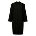 Blusenkleid B.YOUNG "Blusenkleid BYMerli" Gr. L, schwarz, Damen, Obermaterial: 52% Polyester PES. 38% Polyacryl PAN. 8% Wolle WO. 2% Elasthan EL., unifarben, Kleider