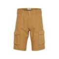 Shorts SOLID "Shorts SDPovl", Herren, Gr. M, N-Gr, gold (dull gold), Obermaterial: 55% Leinen LI. 45% Baumwolle CO., casual, normal normal, Hosen