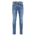 5-Pocket-Hose BLEND "5-Pocket-Jeans BHTwister" Gr. 28, Länge 34, blau (denim middle blau) Herren Hosen